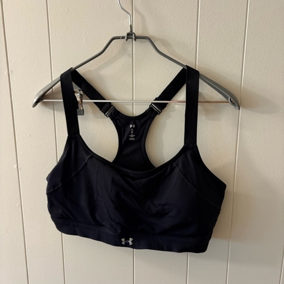 Under Armour Black High-Impact Sports Bra with Racerback - Picture 2 of 9